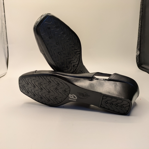 Life Stride Black Patent Wedges Sz 10 New - Picture 7 of 8